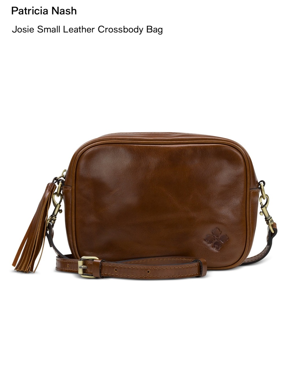 Patricia Nash Cognac Josie Crossbody Bag - Picture 15 of 16
